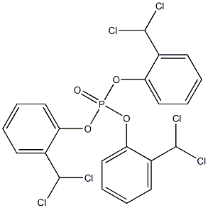 Phosphoric acid tris[o-(dichloromethyl)phenyl] ester Structure