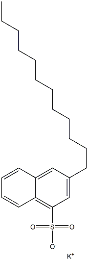 3-Dodecyl-1-naphthalenesulfonic acid potassium salt 구조식 이미지