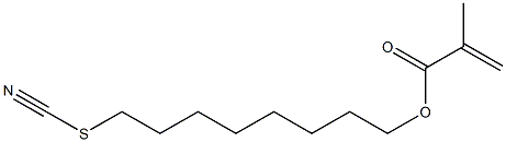 Methacrylic acid 8-thiocyanatooctyl ester 구조식 이미지