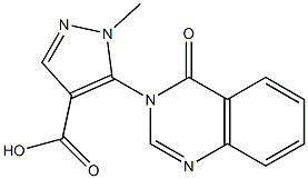 1-Methyl-5-[(3,4-dihydro-4-oxoquinazolin)-3-yl]-1H-pyrazole-4-carboxylic acid 구조식 이미지