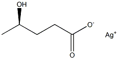 [R,(-)]-4-Hydroxyvaleric acid silver(I) salt Structure