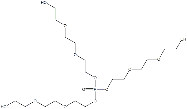 Phosphoric acid tris[2-[2-(2-hydroxyethoxy)ethoxy]ethyl] ester 구조식 이미지