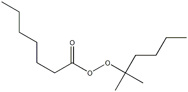 Heptaneperoxoic acid 1,1-dimethylpentyl ester 구조식 이미지