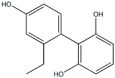 2'-Ethyl-1,1'-biphenyl-2,4',6-triol 구조식 이미지