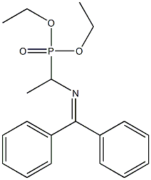 [1-(Diphenylmethylene)aminoethyl]phosphonic acid diethyl ester 구조식 이미지