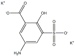 5-Amino-3-sulfosalicylic acid dipotassium salt 구조식 이미지