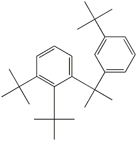 2-(2,3-Di-tert-butylphenyl)-2-(3-tert-butylphenyl)propane Structure