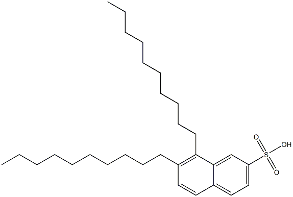 7,8-Didecyl-2-naphthalenesulfonic acid 구조식 이미지