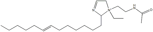 1-[2-(Acetylamino)ethyl]-1-ethyl-2-(7-tridecenyl)-3-imidazoline-1-ium 구조식 이미지