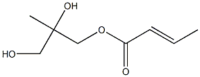 (E)-2-Butenoic acid 2,3-dihydroxy-2-methylpropyl ester Structure