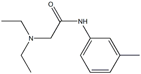 N-[3-Methylphenyl]-2-(diethylamino)acetamide Structure