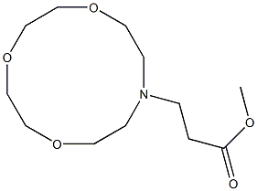 10-Aza-1,4,7-trioxacyclododecane-10-propionic acid methyl ester Structure