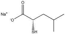 [S,(+)]-2-Mercapto-4-methylvaleric acid sodium salt 구조식 이미지