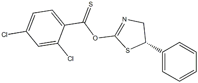 2,4-Dichlorothiobenzoic acid S-(5-phenyl-2-thiazolin-2-yl) ester 구조식 이미지