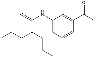 N-(m-Acetylphenyl)-2-propylvaleramide Structure