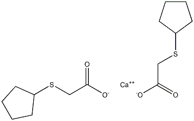 Bis[(cyclopentylthio)acetic acid]calcium salt 구조식 이미지