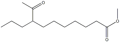 8-Propyl-9-oxodecanoic acid methyl ester 구조식 이미지