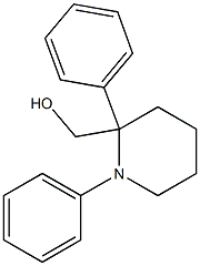 1,2-Diphenylpiperidine-2-methanol Structure