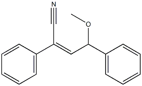 2,4-Diphenyl-4-methoxy-2-butenenitrile 구조식 이미지