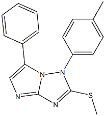 2-(Methylthio)-6-phenyl-1-(4-methylphenyl)-1H-imidazo[1,2-b][1,2,4]triazole Structure