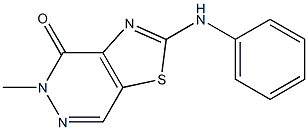 2-(Phenylamino)-5-methylthiazolo[4,5-d]pyridazin-4(5H)-one 구조식 이미지