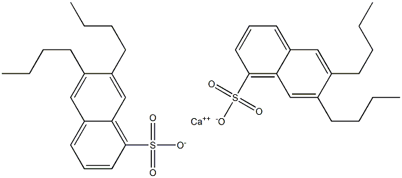 Bis(6,7-dibutyl-1-naphthalenesulfonic acid)calcium salt 구조식 이미지