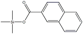 Naphthalene-2-carboxylic acid trimethylsilyl ester 구조식 이미지