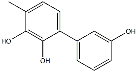 4-Methyl-1,1'-biphenyl-2,3,3'-triol Structure