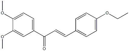 (E)-4-Ethoxy-3',4'-dimethoxychalcone Structure