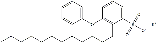 3-Phenoxy-2-dodecylbenzenesulfonic acid potassium salt Structure