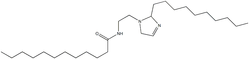 1-(2-Lauroylaminoethyl)-2-decyl-3-imidazoline 구조식 이미지