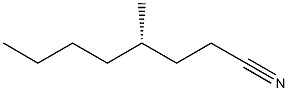 [S,(-)]-4-Methyloctanenitrile 구조식 이미지