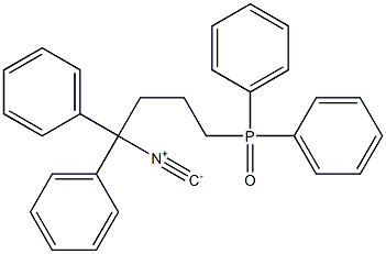 1,1-Diphenyl-4-(diphenylphosphinyl)butyl isocyanide Structure