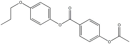 p-Acetyloxybenzoic acid p-propoxyphenyl ester 구조식 이미지