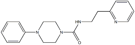 4-Phenyl-N-[2-(2-pyridinyl)ethyl]piperazine-1-carboxamide 구조식 이미지