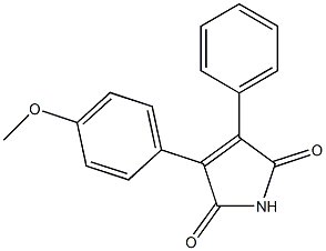 2-(4-Methoxyphenyl)-3-phenylmaleimide Structure