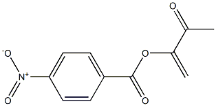 p-Nitrobenzoic acid 1-methylene-2-oxopropyl ester 구조식 이미지