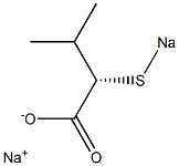 [S,(+)]-3-Methyl-2-(sodiothio)butyric acid sodium salt Structure