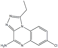 4-Amino-7-chloro-1-ethyl[1,2,4]triazolo[4,3-a]quinoxaline Structure