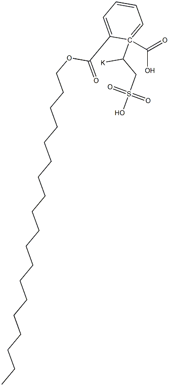 Phthalic acid 1-nonadecyl 2-(1-potassiosulfoethyl) ester Structure