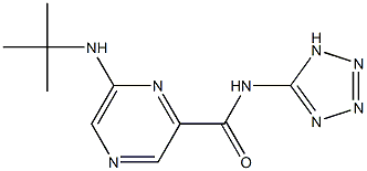 6-tert-Butylamino-N-(1H-tetrazol-5-yl)pyrazine-2-carboxamide Structure