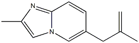 2-Methyl-6-(2-methylenepropyl)imidazo[1,2-a]pyridine Structure