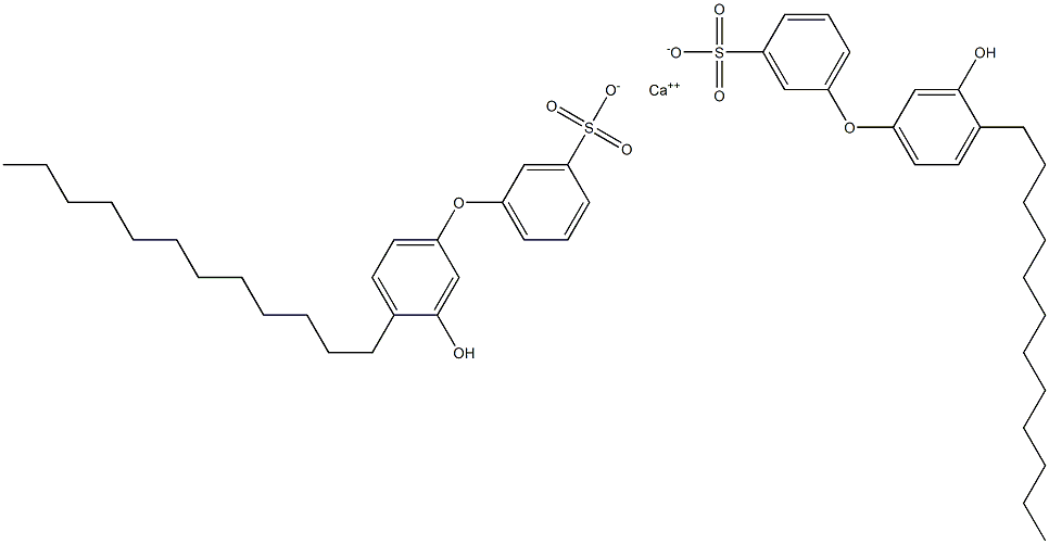 Bis(3'-hydroxy-4'-dodecyl[oxybisbenzene]-3-sulfonic acid)calcium salt 구조식 이미지