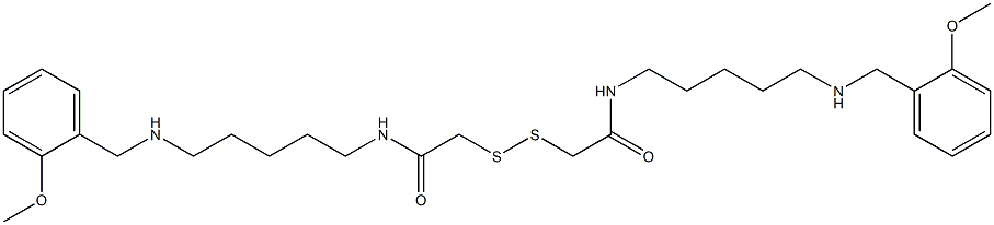 N,N'-Bis[5-[(2-methoxybenzyl)amino]pentyl][2,2'-dithiobis(ethanamine)] Structure