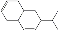 1,2,4a,5,8,8a-Hexahydro-2-isopropylnaphthalene 구조식 이미지