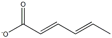 Sorbic acidanion Structure