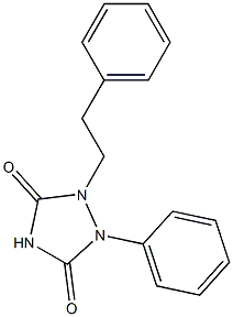 1-Phenethyl-2-phenyl-1,2,4-triazolidine-3,5-dione 구조식 이미지