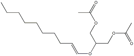 2-O-(1-Decenyl)glycerol 1,3-diacetate Structure