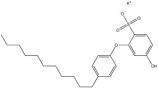 5-Hydroxy-4'-undecyl[oxybisbenzene]-2-sulfonic acid potassium salt Structure