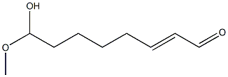 8-Hydroxy-8-methoxy-2-octen-1-al Structure